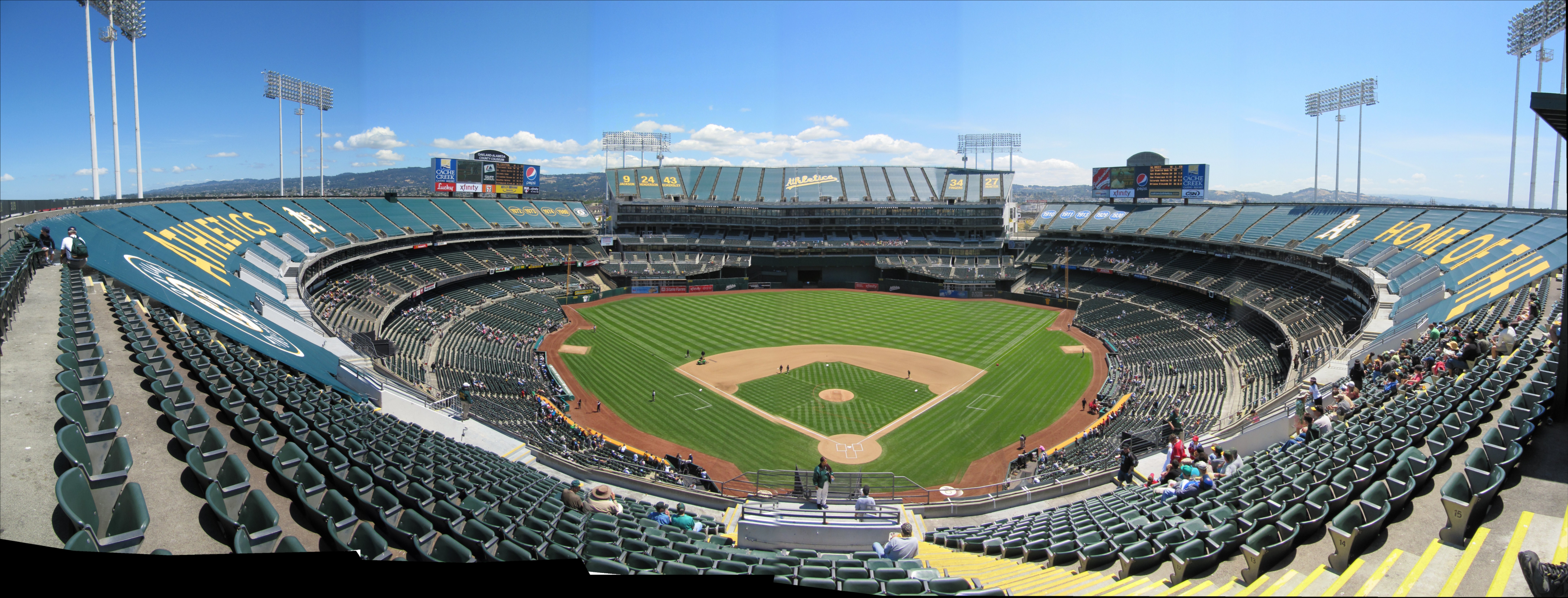 Oakland Coliseum Seating Chart Baseball
