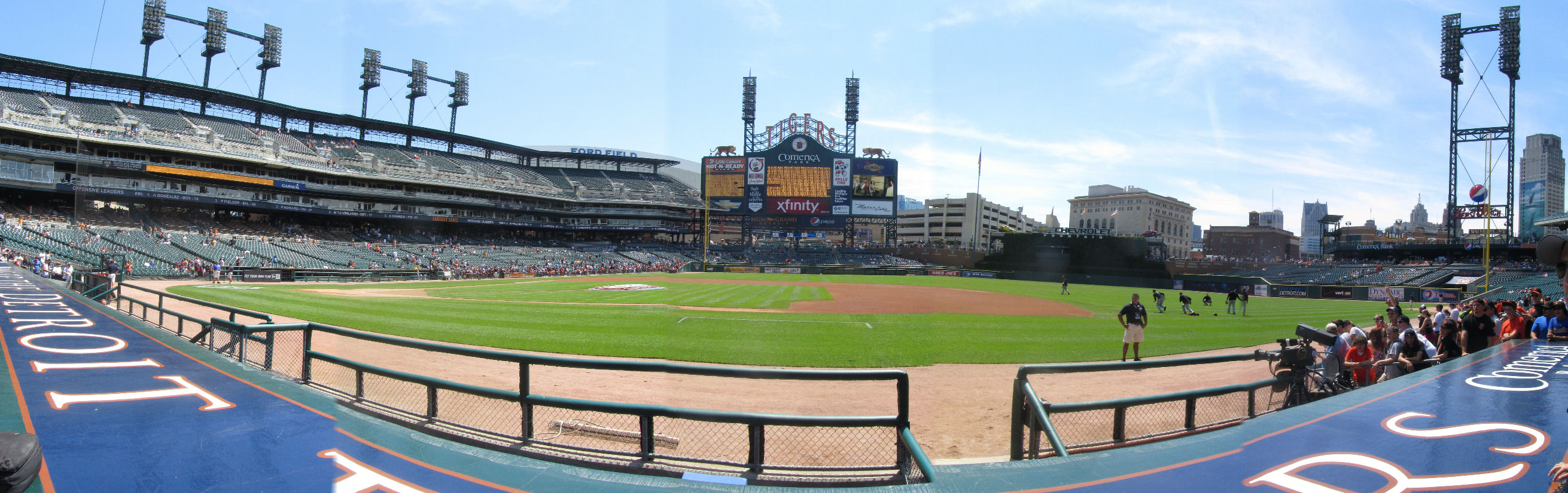 Cook Son Stadium Views Comerica Park